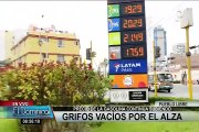 Grifos lucen casi vacíos debido al aumento de precios de combustibles