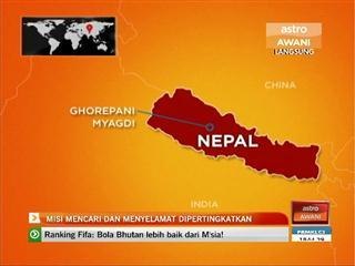 Pendaki hilang: Misi mencari dan menyelamat dipertingkatkan