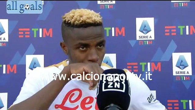 Verona-Napoli 1-2 13/3/22 intervista post-partita Victor Osimhen