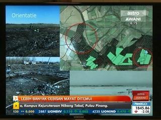 MH17: Lebih banyak cebisan mayat ditemui