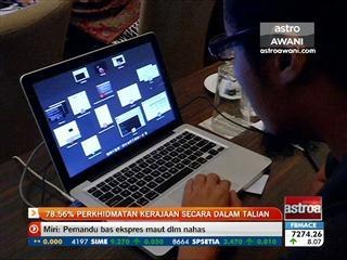 78.56% perkhidmatan kerajaan secara dalam talian
