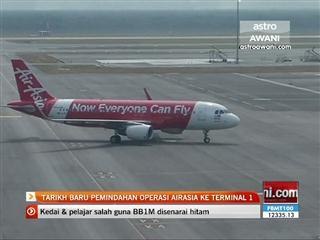 Tarikh baru pemindahan operasi AirAsia ke Terminal 1