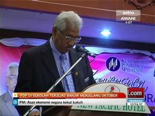 PDP di sekolah terjejas banjir menjelang Oktober
