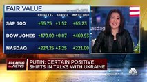 U.S. futures move higher after Russia's Vladimir Putin notes positive shift in talks with Ukraine