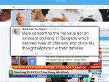 Malaysia kutuk dalang insiden letupan bom di Bangkok