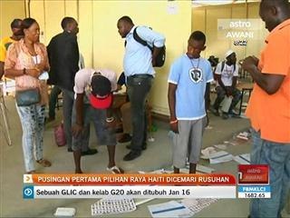 Pusingan pertama pilihan raya Haiti dicemari rusuhan