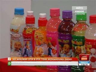 Air minuman Upin & Ipin tidak mengandungi dadah