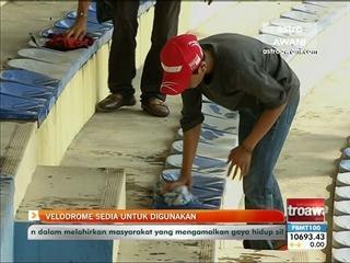 Velodrom sedia untuk digunakan