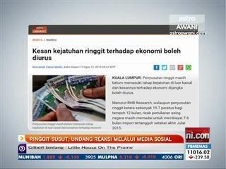 Ringgit susut, undang reaksi melalui media sosial