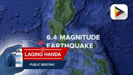 Magnitude 6.4 na lindol, tumama sa karagatan malapit sa Occidental Mindoro