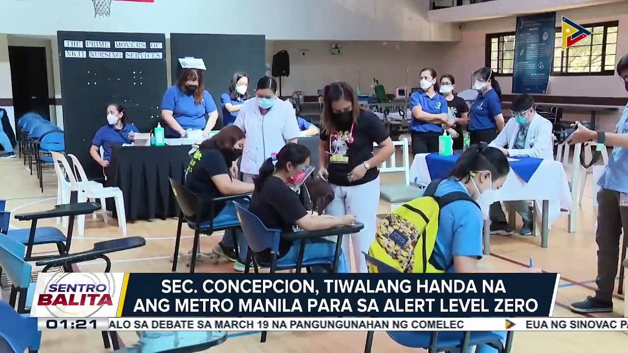 IATF, pagpupulungan ang magiging alert levels ng bansa simula sa March 16;  Opinyon ng mga eksperto hinggil sa Alert Level Zero, hihintayin din ng IATF