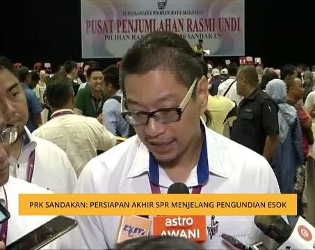 PRK Sandakan: Persiapan akhir SPR menjelang pengundian esok