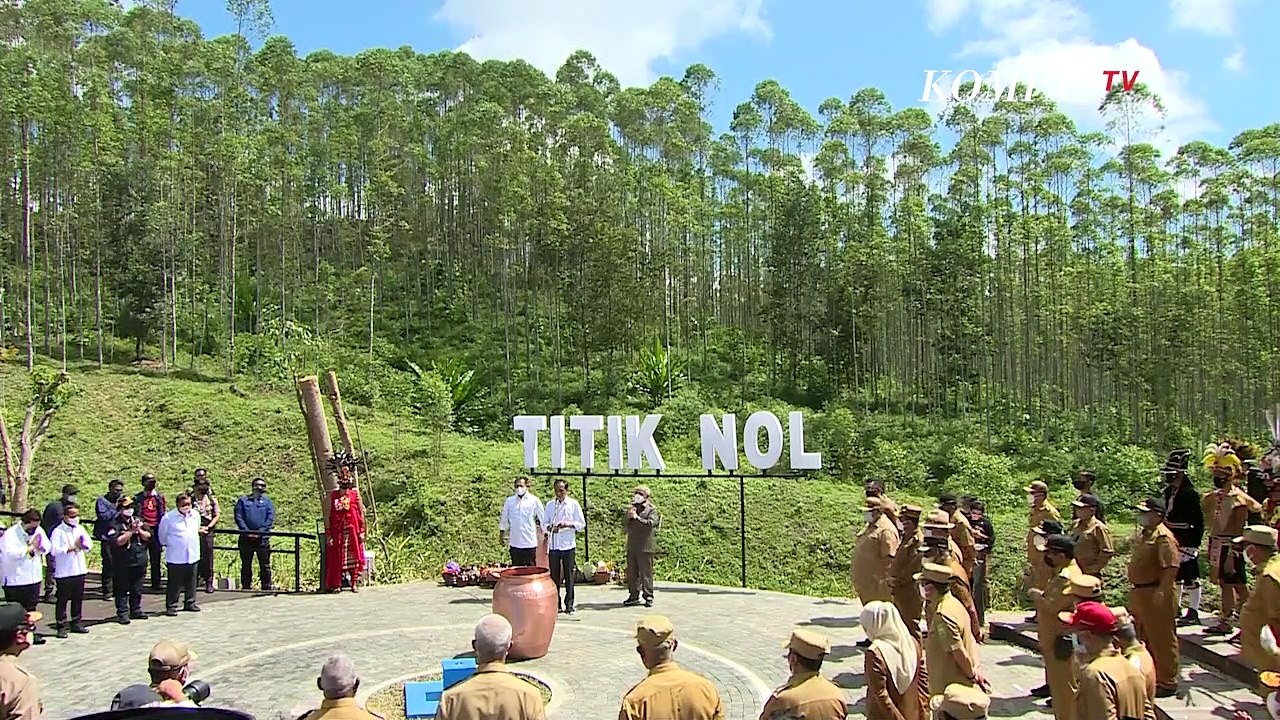 Presiden Jokowi Ungkap Makna Penyatuan Tanah dan Air di IKN Nusantara