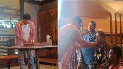 Aamir Khan ने मीडिया संग मनाया अपना Birthday और खिलाया मीडिया को केक; Watch video | FilmiBeat