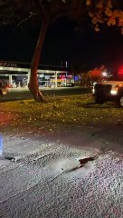 “Live“ Tras chocar contra un árbol una camioneta volcó sobre González Gallo, en el Álamo Industrial