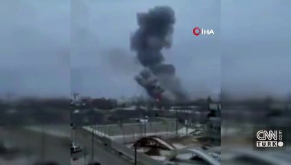 Ukrayna’da Antonov uçak fabrikası bombalandı