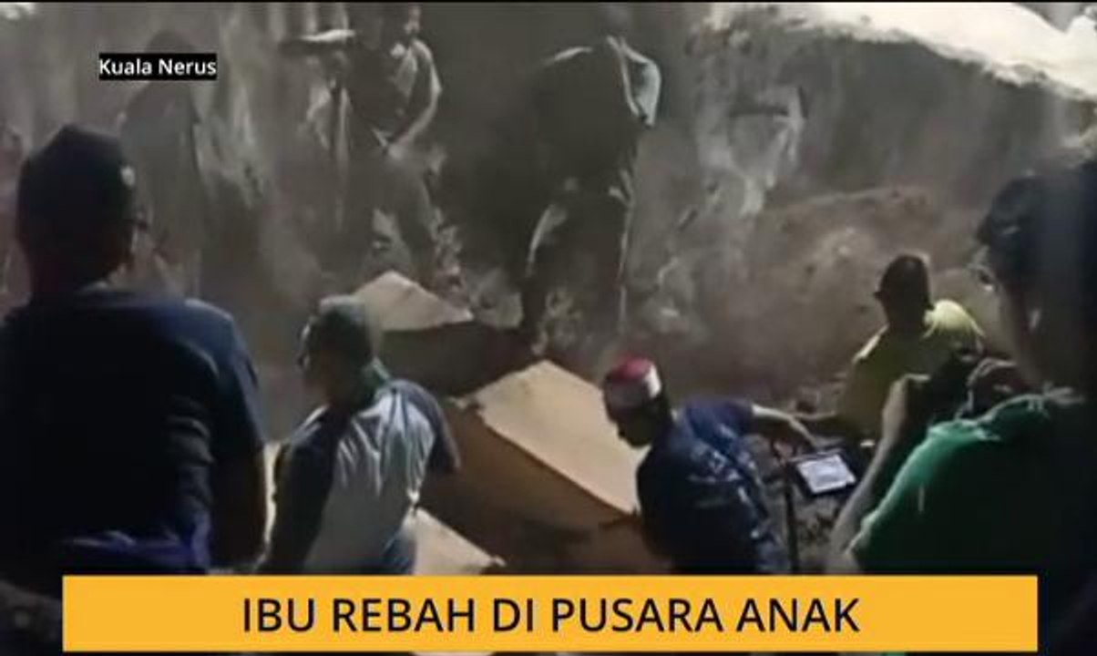 Ibu rebah di pusara anak