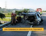 Van terbabas di lebuhraya PLUS, tiga maut