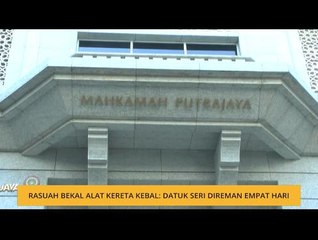 Rasuah bekal alat kereta kebal: Datuk Seri direman empat hari