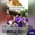 Datang ke Kondangan, Rombongan Wanita Ini Kompak Pakai Kostum Serba Ungu sampai Kado-kadonya!