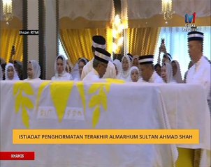 Solat jenazah Almarhum Sultan Ahmad Shah