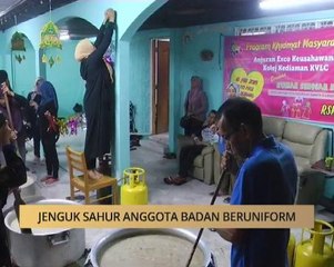 Khabar Dari Perak: Jenguk sahur anggota badan beruniform