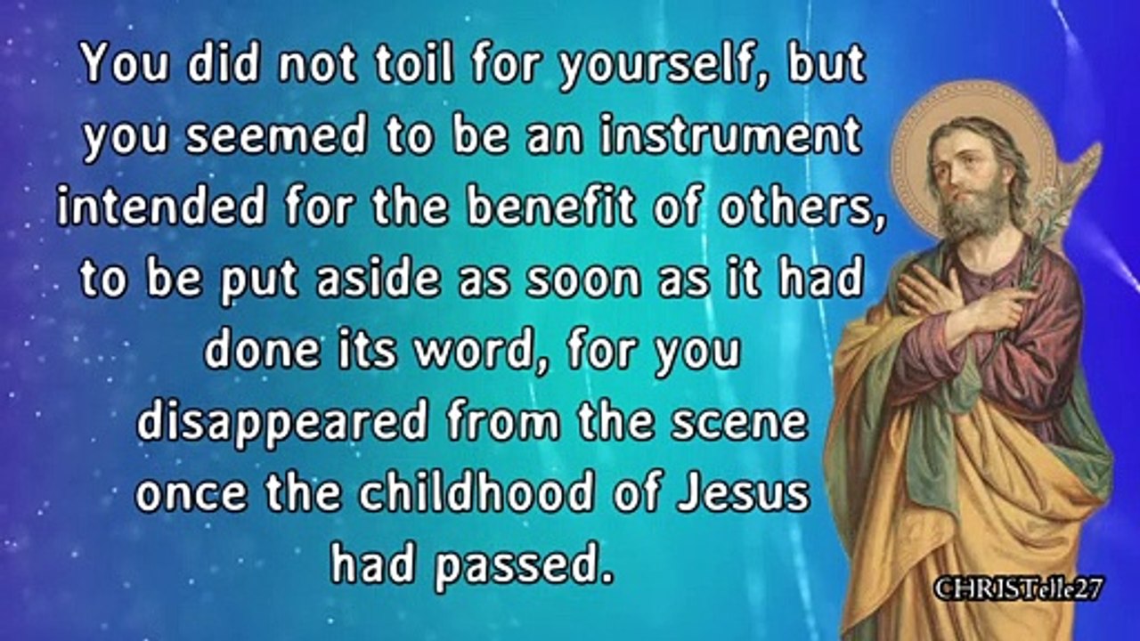 ST. JOSEPH NOVENA : Day 1