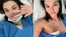 Camille Lacourt  Sa chérie de retour sur les podiums, juste après son @blation du sein    en robe d
