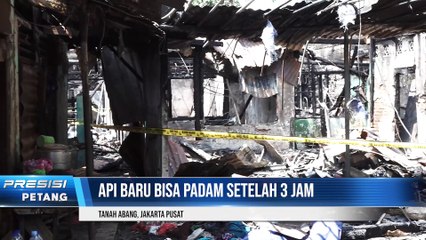 Adanya Konsleting Listrik,  13 Bangunan Terbakar Di Kawasan Tanah Abang Jakarta Selatan
