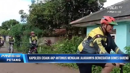 Cisauk & Tokoh Masyarakat Gowes Bareng untuk menciptakan Kamtibmas