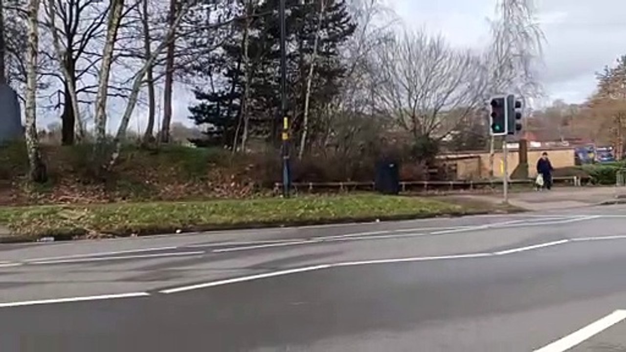 The scene in Great Barr where a taxi has died following a crash on Sunday, March 13