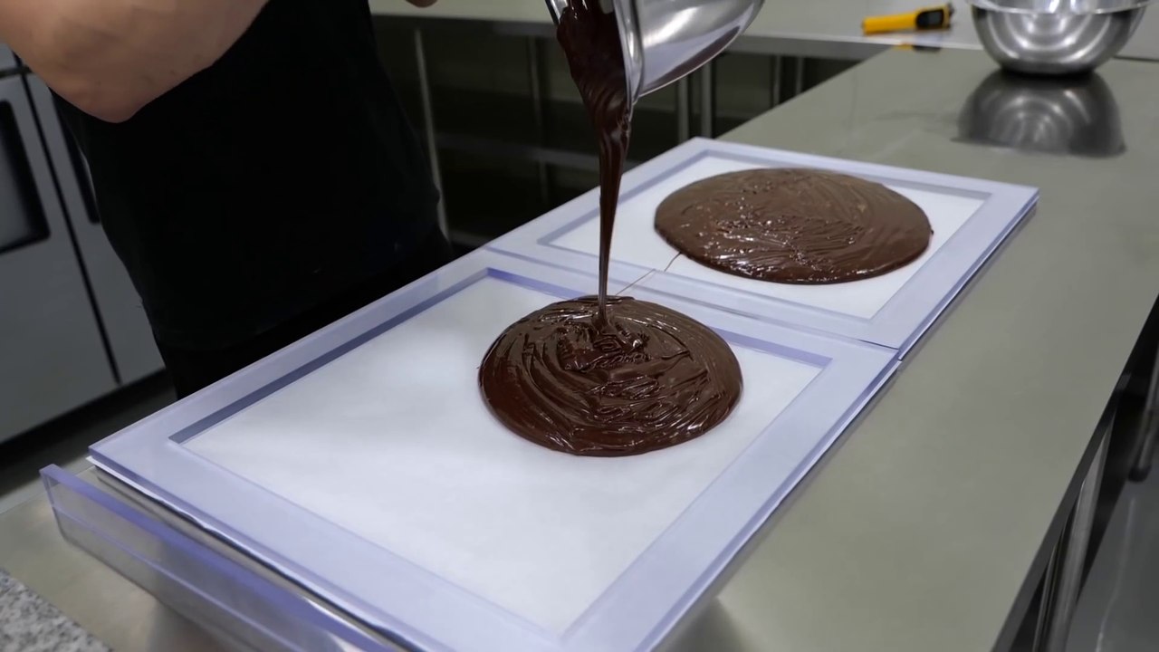 The process of making handmade chocolate