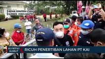 Petugas PT KAI Terlibat Kericuhan Saat Lakukan Penertiban Lahan