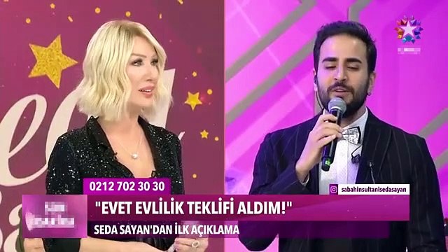 Canlı yayında romantik anlar: Seda Sayan, Çağlar Ökten'e ''evet'' dedi