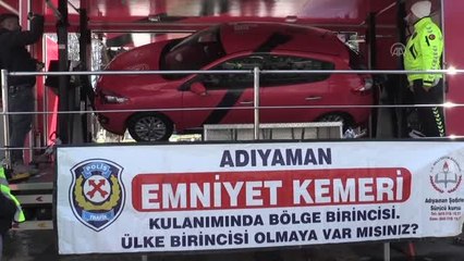 Emniyet kemerinin önemi simülasyonla anlatıldı