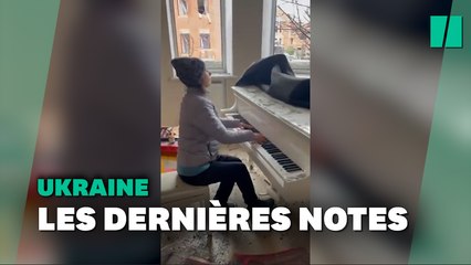 En Ukraine, La pianiste Irina Maniukina joue dans sa maison bombardée