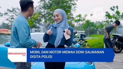 JADI TERSANGKA, MOBIL DAN MOTOR MEWAH DONI SALMANAN DISITA POLISI