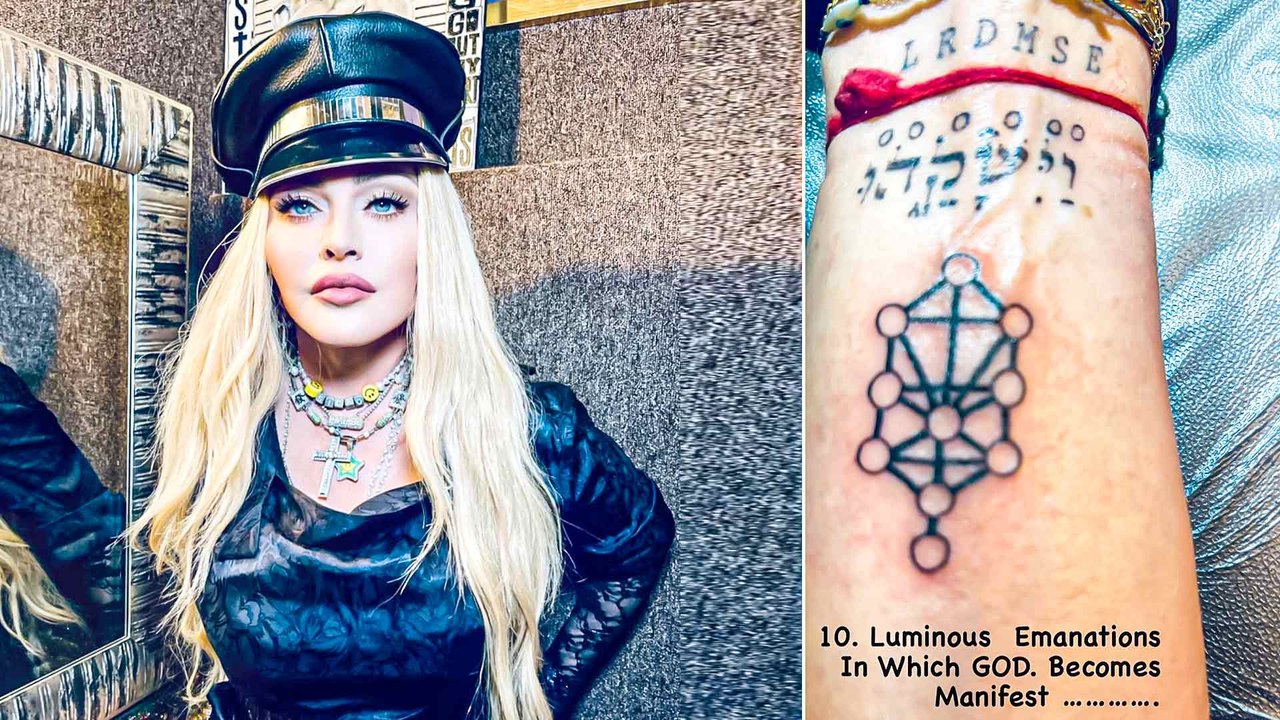 Madonna Unveiled Ten Luminous Inspired New Tattoo