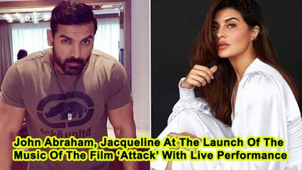 John Abraham, Jacqueline At The Launch Of The Music Of The Film ‘Attack’ With Live Performance