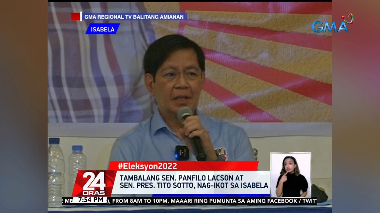 Sen. Lacson, nilinaw ang kumalat umanong text message sa Mindanao at idiniing hindi siya aatras sa laban | 24 Oras
