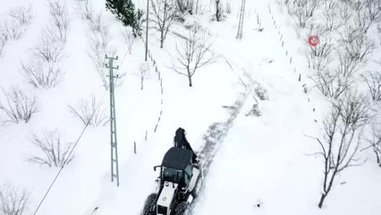 Atakum'da karla mücadele