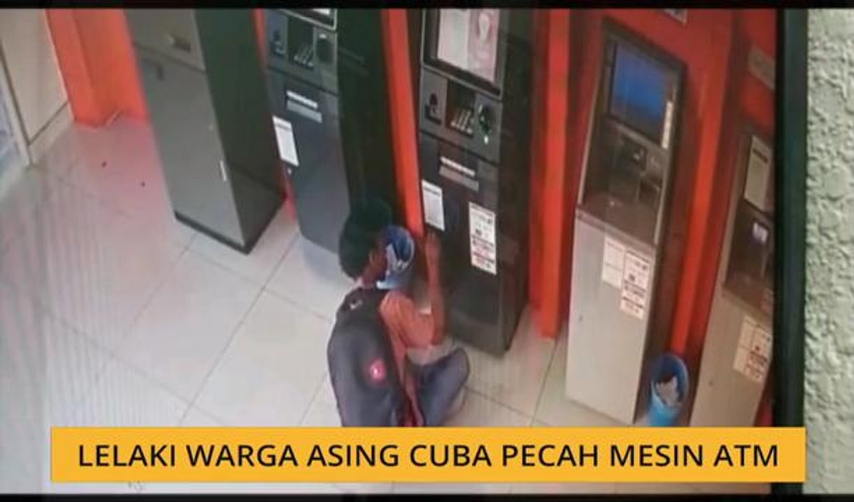 Lelaki warga asing cuba pecah mesin ATM