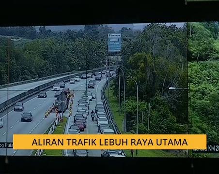 Aliran trafik lebuh raya utama dilapor perlahan