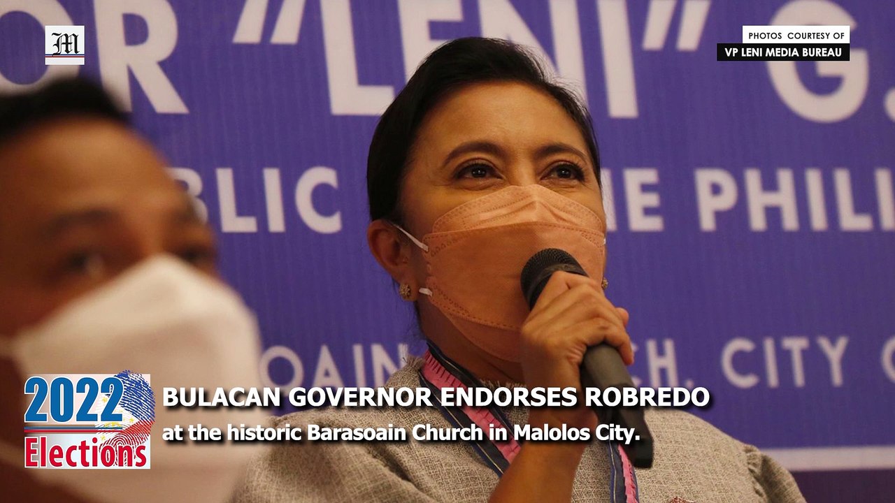 Bulacan governor endorses Robredo