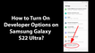 How to Turn On Developer Options on Samsung Galaxy S22 Ultra?