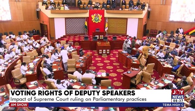 Voting Rights of Deputy Speakers: Impact of Supreme Court ruling on Parliamentary practices - AM Show on Joy News (14-3-22)