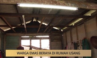 Khabar Dari Johor: Warga emas beraya di rumah usang