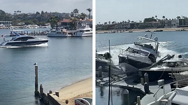 Il vole un yacht et percute plusieurs bateaux