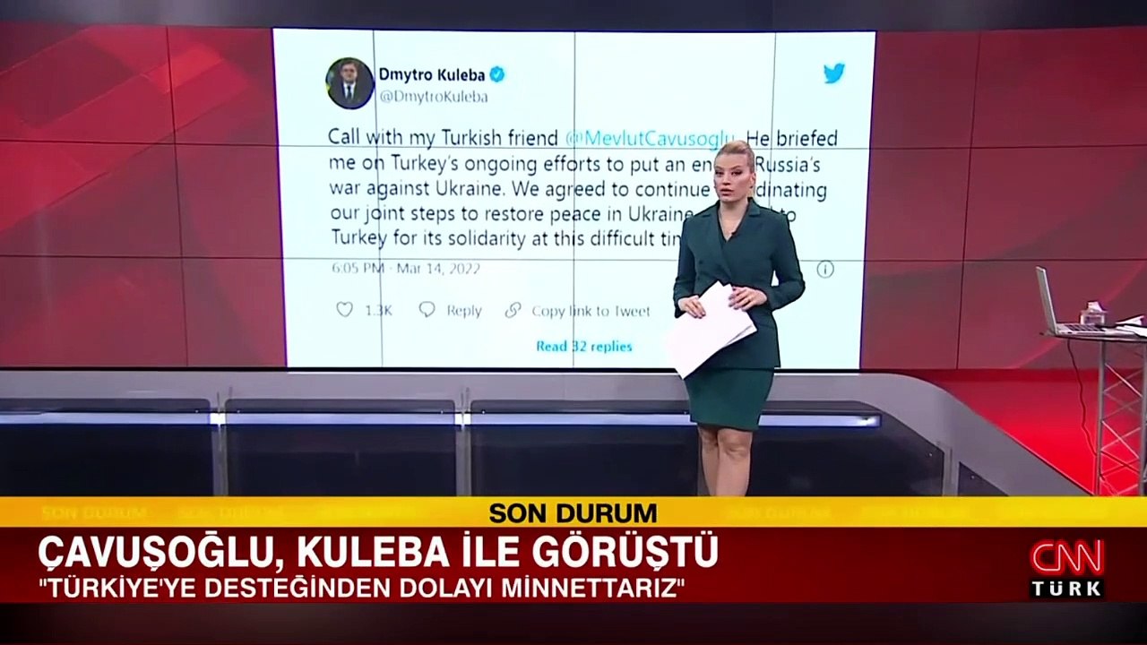 Çavuşoğlu, Ukraynalı mevkidaşı Dimitro Kuleba ile görüştü