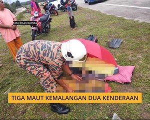 Tiga maut kemalangan dua kenderaan